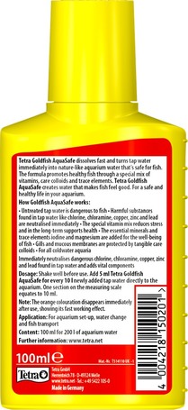 Tetra Goldfish AquaSafe akváriumi vízkezelő szer