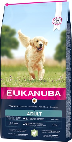 Eukanuba Adult Lamb & Rice Large | Szárazeledel bárányhússal és rizzsel nagytestű felnőtt kutyáknak | Szuperprémium minőség