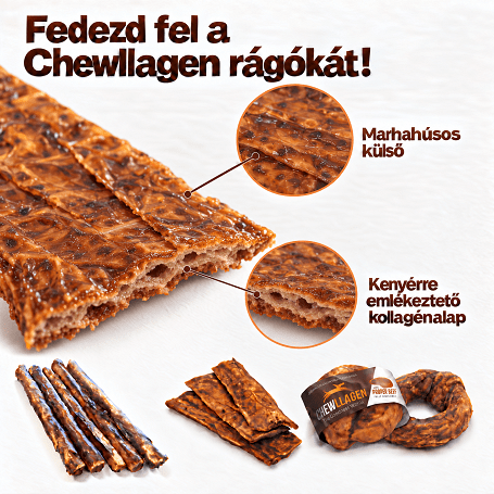Chewllagen: mitől kenyérszerű ez a marhahúsos rágóka?
