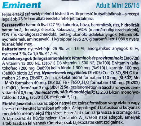 Eminent Adult Mini | Táp kistestű felnőtt kutyáknak