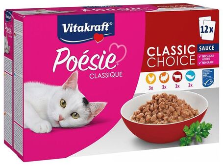 Vitakraft Poésie Classic Choice Sauce - Alutasakos multipack