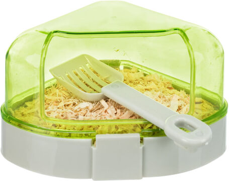 Trixie fedett saroktoalett hörcsögnek, egérnek