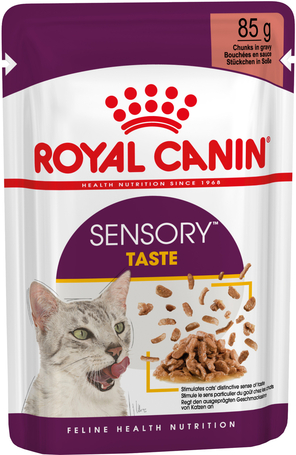 Royal Canin Sensory Taste Gravy - Szószos felnőtt macska nedves táp fokozott íz élménnyel
