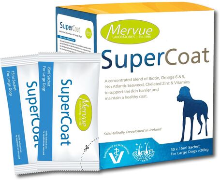 Mervue SuperCoat Dog szőr- és bőrtápláló olaj tasakokban