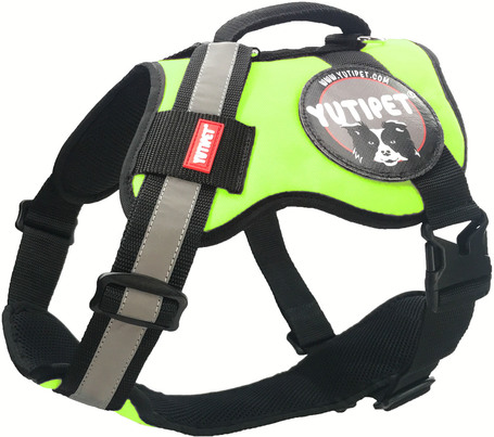 Yutipet RnD párnázott biztonsági kutyahám (Zöld)