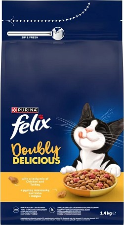 Felix Doubly Delicious száraz macskaeledel céklával