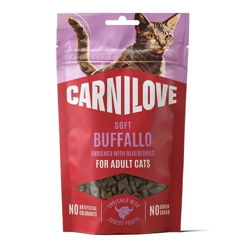 CarniLove bivalyos puha snack macskáknak áfonyával