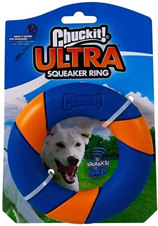 Chuckit! Ultra Squeaker Ring gumikarika csipogó hanggal kutyáknak