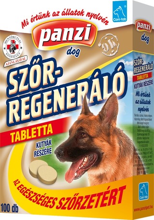 Panzi szőrregeneráló tabletta kutyáknak az egészséges szőrzetért