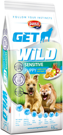 Panzi GetWild Dog Puppy Sensitive Lamb & Rice with Apple