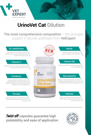 Vet Expert UrinoVet Dilution Cat kapszula