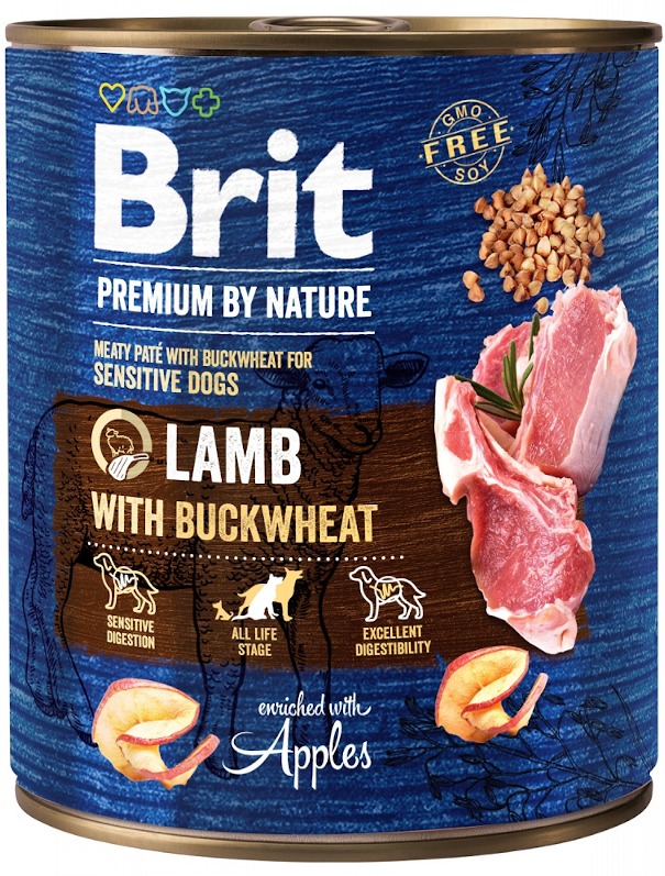 Conservă Brit Premium Lamb with Buckwheat