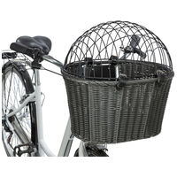 Trixie szürke fonott, biciklire szerelhető szállítókosár kisállatoknak #8