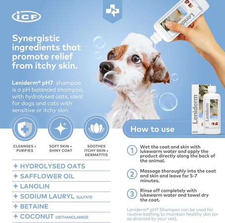 Leniderm viszketéscsillapító hatású sampon