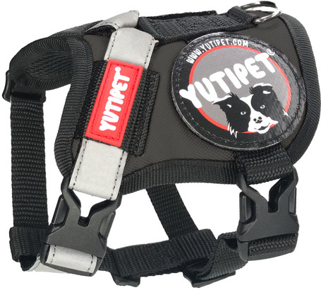 Yutipet RnD párnázott biztonsági kutyahám (Fekete)