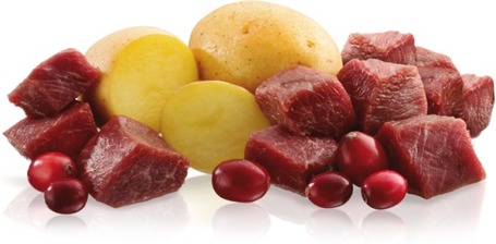 Belcando alutasak bárányhússal, burgonyával és tőzegáfonyával