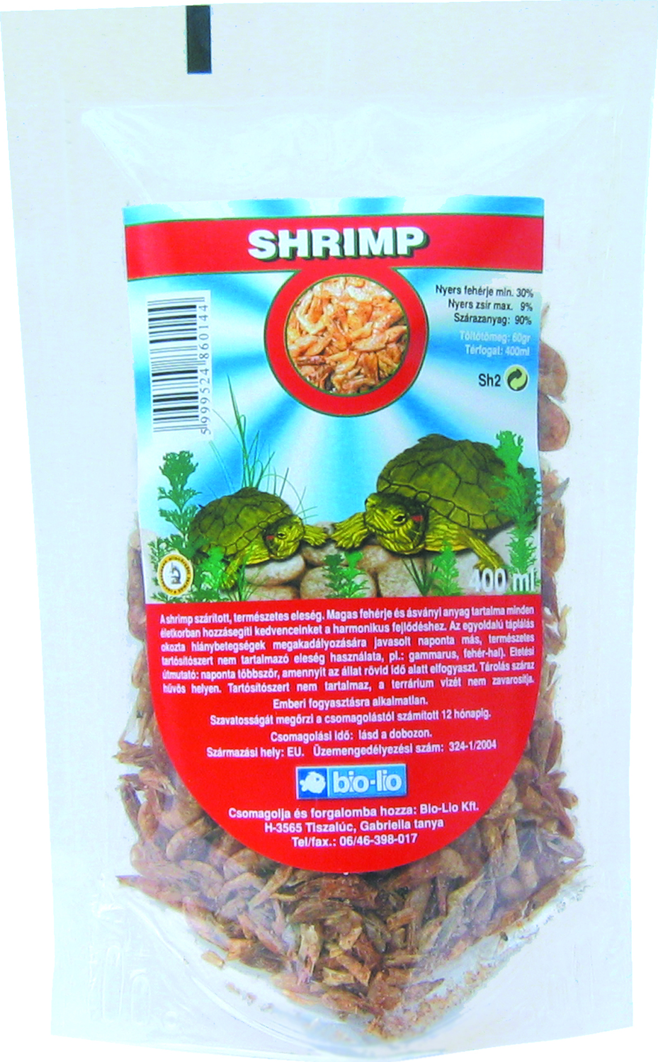 Bio-Lio Shrimp - Hrană pentru broscuţe testoase de apă