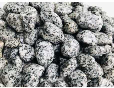 Fekete-fehér pöttyös görgeteg kavics akvárium dekoráció