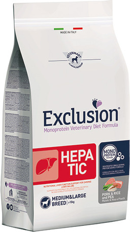 Exclusion Dog Hepatic Pork & Rice Medium & Large