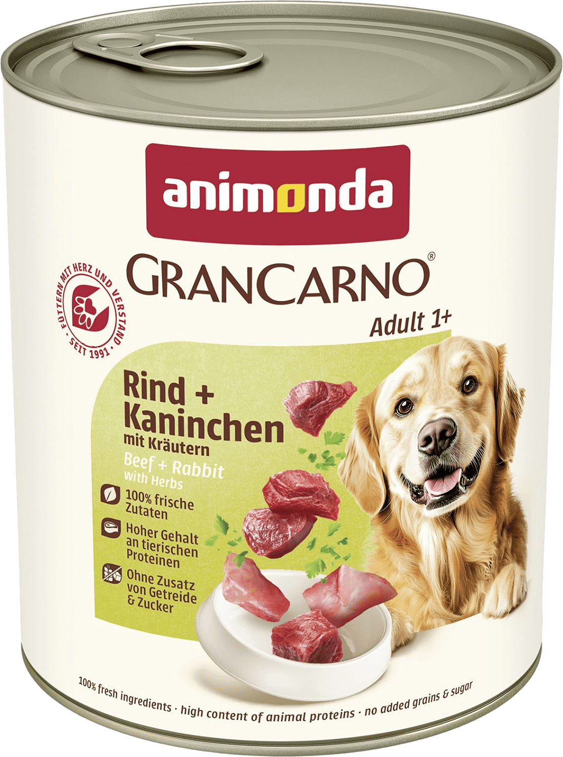 Animonda GranCarno Adult nyúlhúsos, marhahúsos konzerv