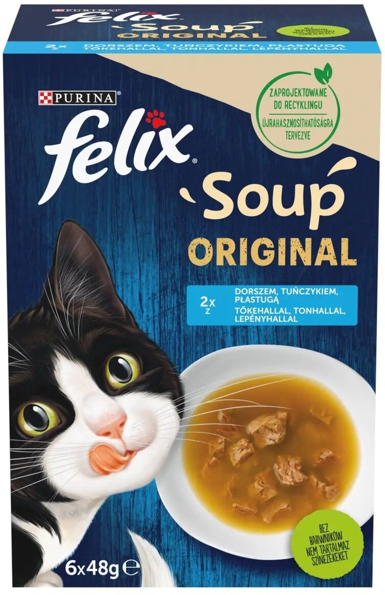 Felix Soup selecție de pești în supă pt pisici - zoom