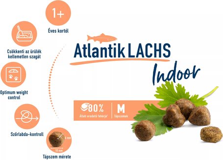 Happy Cat Supreme Indoor Adult Atlantik-Lachs macskatáp