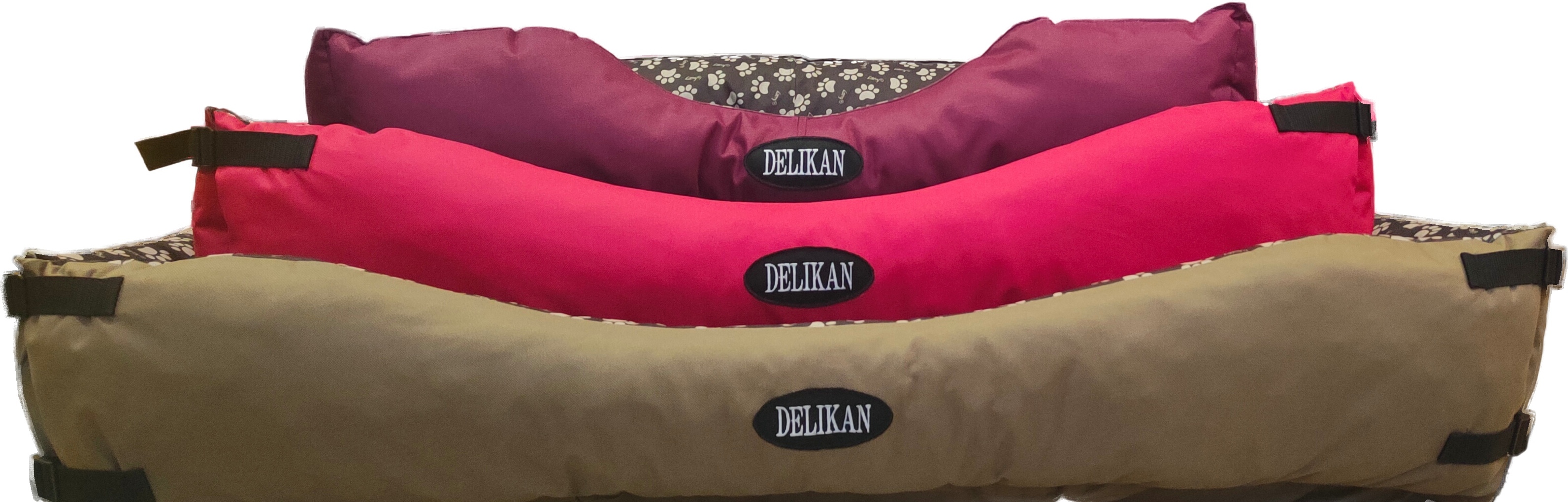 Delikan pat pentru câini impermeabil și rezistent la zgârieturi, cu model de lăbuțe - zoom