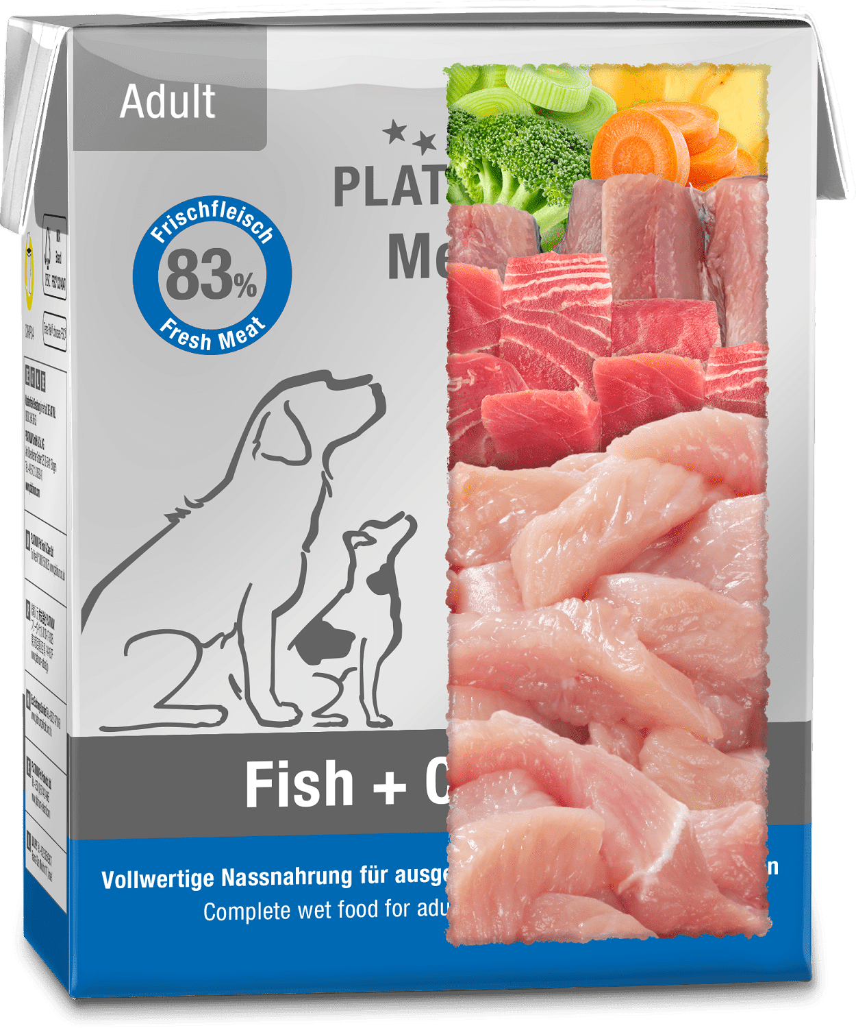 Platinum Menu Fish + Chicken hrană umedă pentru câini - zoom