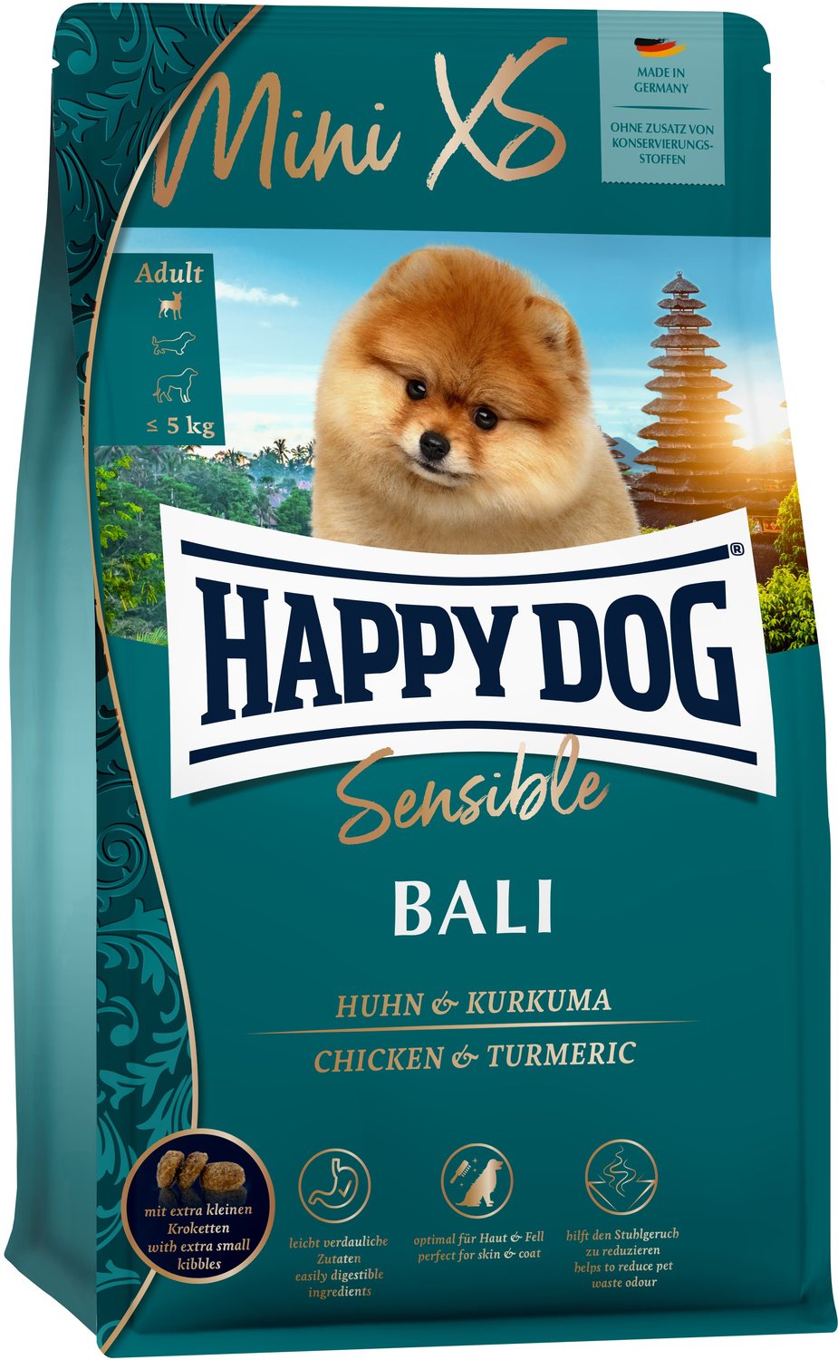 Happy Dog Sensible Mini XS Bali - Pentru câini adulți de talie mică și foarte mică
