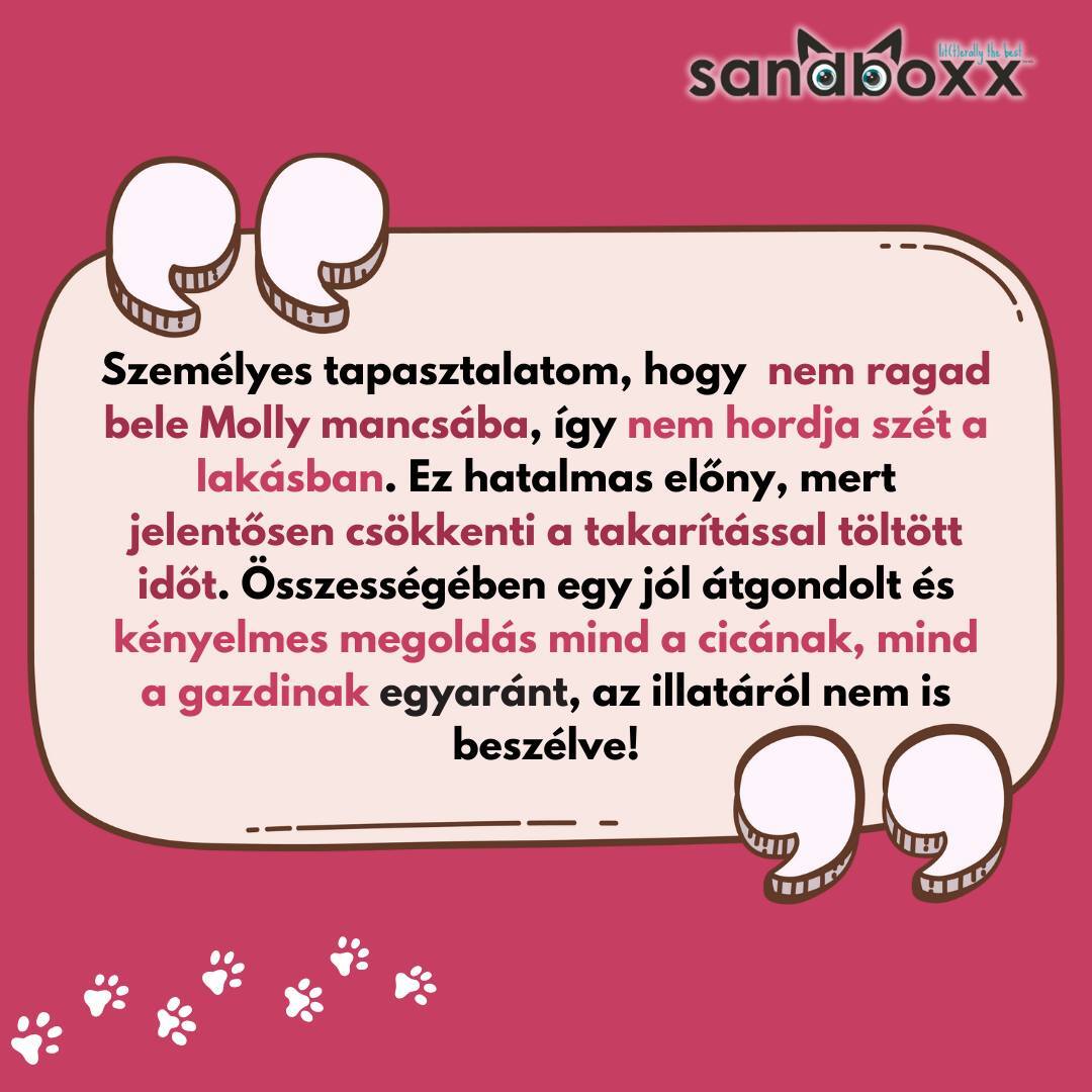 Nisip parfumat Sandboxx, formare de bulgări, pentru litiera - zoom