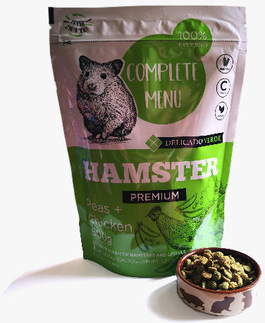 Delicado Verde Complete Menu Hamster hrană completă pentru hamsteri cu pui și mazăre - zoom