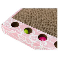 Trixie téglalap karton kaparó macskáknak labdákkal #4