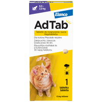 AdTab - Tabletă pt pisici împotriva căpușelor și puricilor