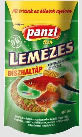 Panzi lemezes díszhaltáp